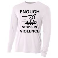 Enough Stop Gun Violence Texas Fist Cooling Performance Long Sleeve Crew