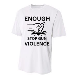 Enough Stop Gun Violence Texas Fist Performance Sprint T-Shirt