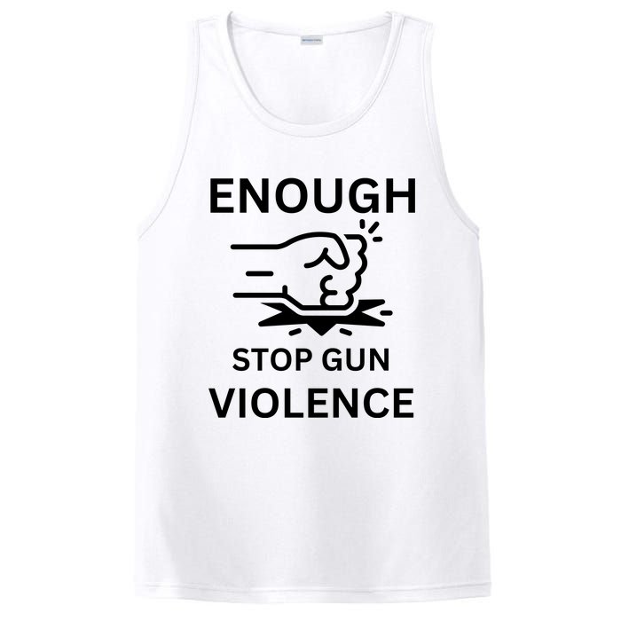 Enough Stop Gun Violence Texas Fist PosiCharge Competitor Tank