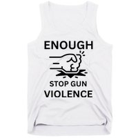 Enough Stop Gun Violence Texas Fist Tank Top