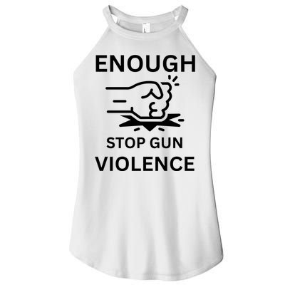 Enough Stop Gun Violence Texas Fist Women's Perfect Tri Rocker Tank