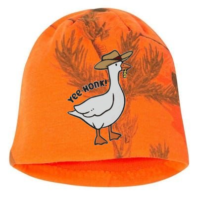 Embroidered Silly Goose Yeehonk Kati - Camo Knit Beanie