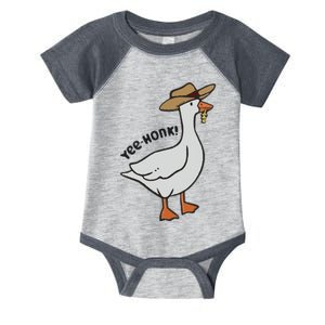 Embroidered Silly Goose Yeehonk Infant Baby Jersey Bodysuit