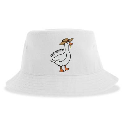 Embroidered Silly Goose Yeehonk Sustainable Bucket Hat