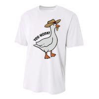 Embroidered Silly Goose Yeehonk Performance Sprint T-Shirt