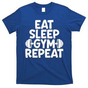 Eat Sleep Gym Repeat Gift Gym Workout Motivational Cute Gift T-Shirt