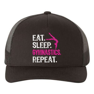 Eat Sleep Gymnastics Repeat Gymnastics Player Yupoong Adult 5-Panel Trucker Hat