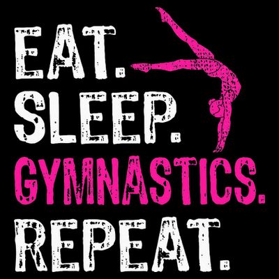 Eat Sleep Gymnastics Repeat Gymnastics Player T-Shirt