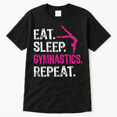 Eat Sleep Gymnastics Repeat Gymnastics Player Tall T-Shirt