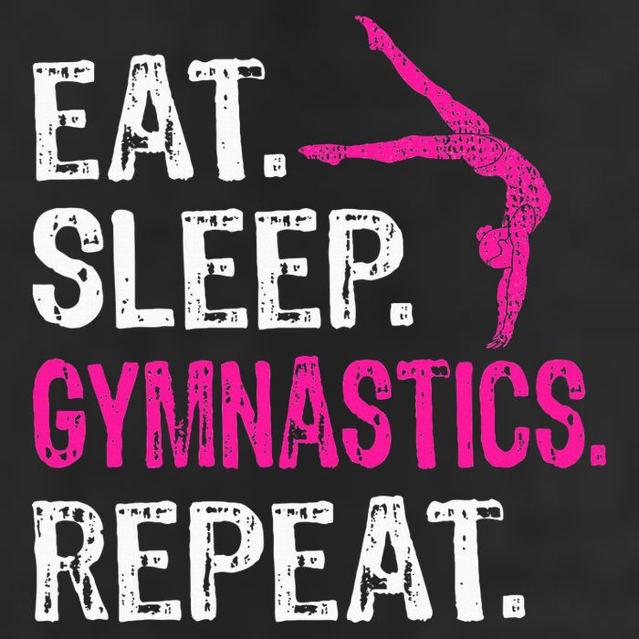 Eat Sleep Gymnastics Repeat Gymnastics Player 11oz C Handle Ceramic Mug