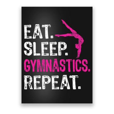 Eat Sleep Gymnastics Repeat Gymnastics Player Poster