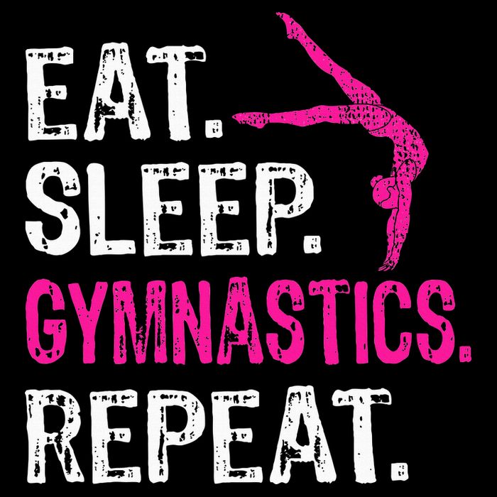 Eat Sleep Gymnastics Repeat Gymnastics Player Premium T-Shirt