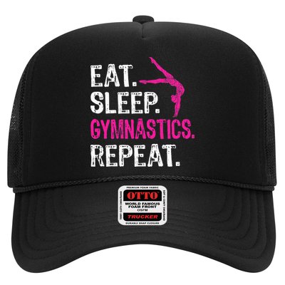 Eat Sleep Gymnastics Repeat Gymnastics Player Trucker Hat