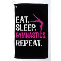 Eat Sleep Gymnastics Repeat Gymnastics Player Golf Towel