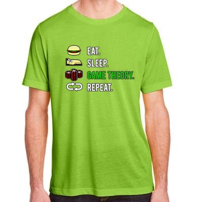 Eat Sleep Game Theory Repeat Funny Hobby Poker Player Gift Adult ChromaSoft Performance T-Shirt