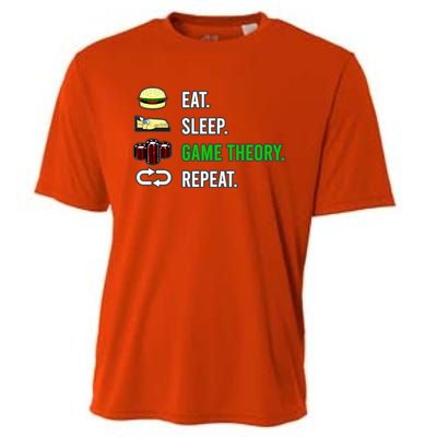 Eat Sleep Game Theory Repeat Funny Hobby Poker Player Gift Cooling Performance Crew T-Shirt