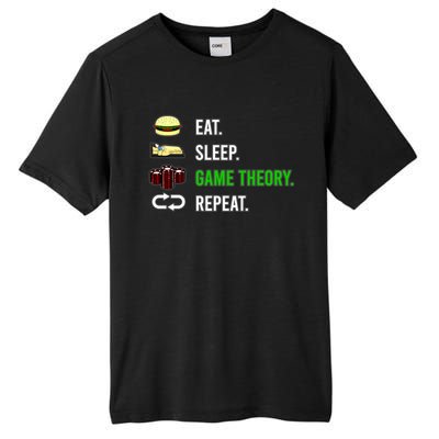 Eat Sleep Game Theory Repeat Funny Hobby Poker Player Gift Tall Fusion ChromaSoft Performance T-Shirt