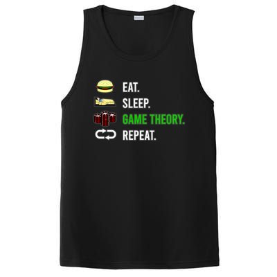 Eat Sleep Game Theory Repeat Funny Hobby Poker Player Gift PosiCharge Competitor Tank