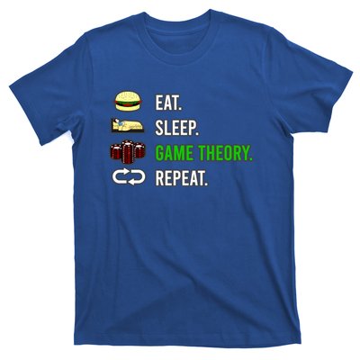 Eat Sleep Game Theory Repeat Funny Hobby Poker Player Gift T-Shirt