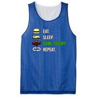 Eat Sleep Game Theory Repeat Funny Hobby Poker Player Gift Mesh Reversible Basketball Jersey Tank