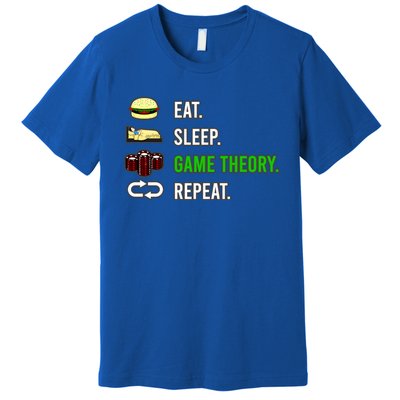 Eat Sleep Game Theory Repeat Funny Hobby Poker Player Gift Premium T-Shirt