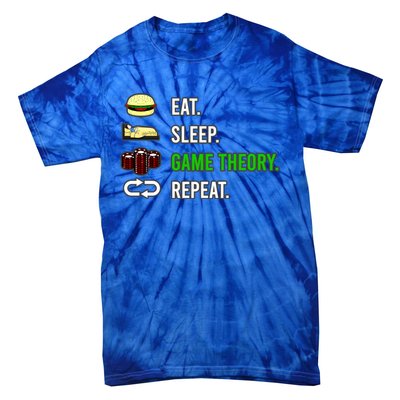 Eat Sleep Game Theory Repeat Funny Hobby Poker Player Gift Tie-Dye T-Shirt