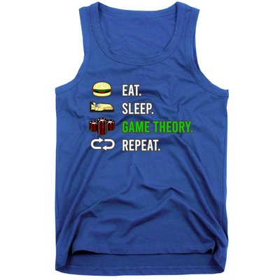 Eat Sleep Game Theory Repeat Funny Hobby Poker Player Gift Tank Top