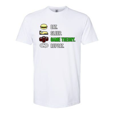 Eat Sleep Game Theory Repeat Funny Hobby Poker Player Gift Softstyle CVC T-Shirt