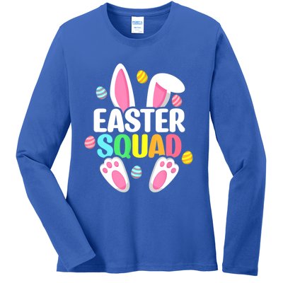 Easter Squad Gift Family Matching Egg Hunt Hunting Gift Ladies Long Sleeve Shirt