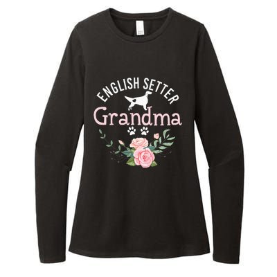 English Setter Grandma Gifts Wo Cute Dog Mother's Day Womens CVC Long Sleeve Shirt