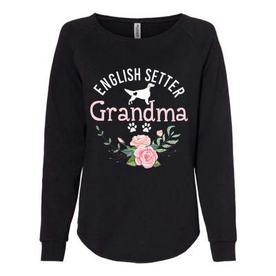 English Setter Grandma Gifts Wo Cute Dog Mother's Day Womens California Wash Sweatshirt