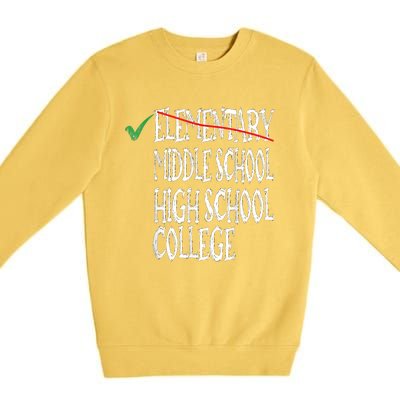 Elementary School Graduation 6th Grade Graduation Premium Crewneck Sweatshirt