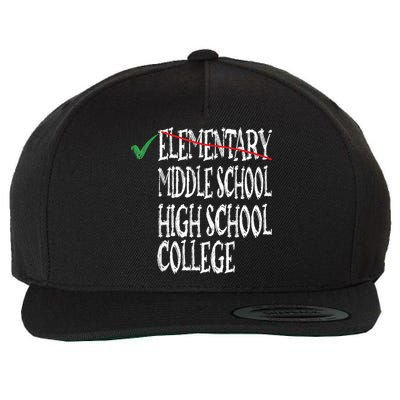 Elementary School Graduation 6th Grade Graduation Wool Snapback Cap