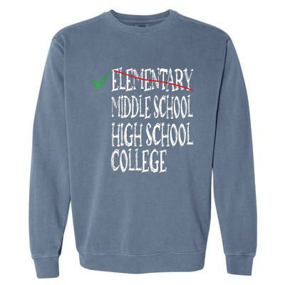 Elementary School Graduation 6th Grade Graduation Garment-Dyed Sweatshirt