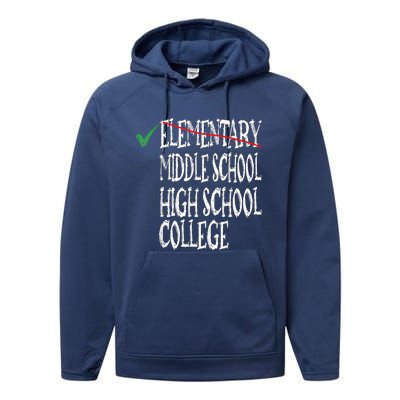 Elementary School Graduation 6th Grade Graduation Performance Fleece Hoodie