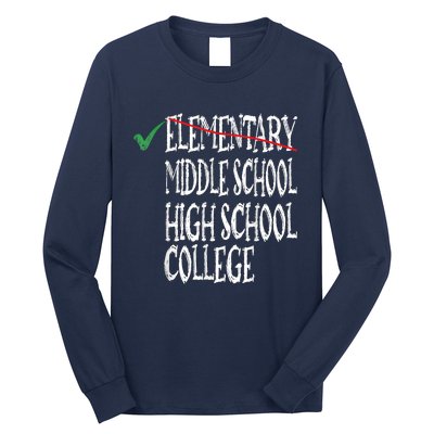 Elementary School Graduation 6th Grade Graduation Long Sleeve Shirt