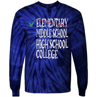 Elementary School Graduation 6th Grade Graduation Tie-Dye Long Sleeve Shirt