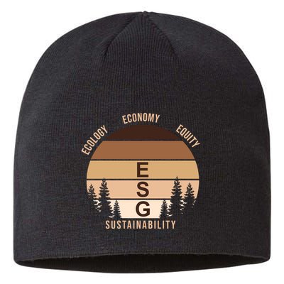 Environment Social Governance Retro ESG Sustainable Beanie