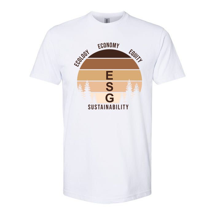 Environment Social Governance Retro ESG Softstyle CVC T-Shirt