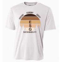 Environment Social Governance Retro ESG Cooling Performance Crew T-Shirt