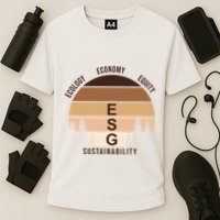 Environment Social Governance Retro ESG Cooling Performance Crew T-Shirt