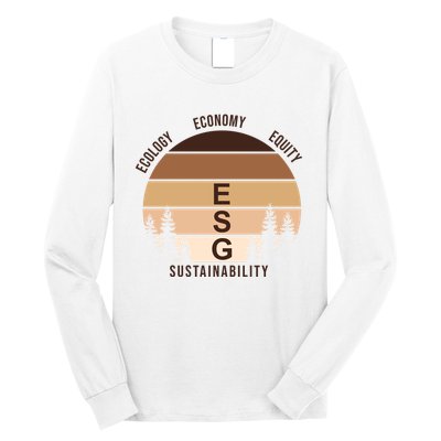 Environment Social Governance Retro ESG Long Sleeve Shirt