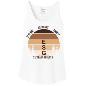 Environment Social Governance Retro ESG Ladies Essential Tank