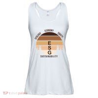 Environment Social Governance Retro ESG Ladies Essential Flowy Tank