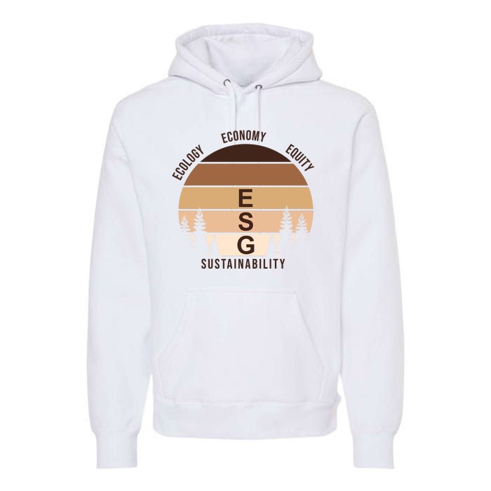 Environment Social Governance Retro ESG Premium Hoodie