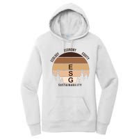 Environment Social Governance Retro ESG Women's Pullover Hoodie