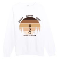 Environment Social Governance Retro ESG Premium Crewneck Sweatshirt