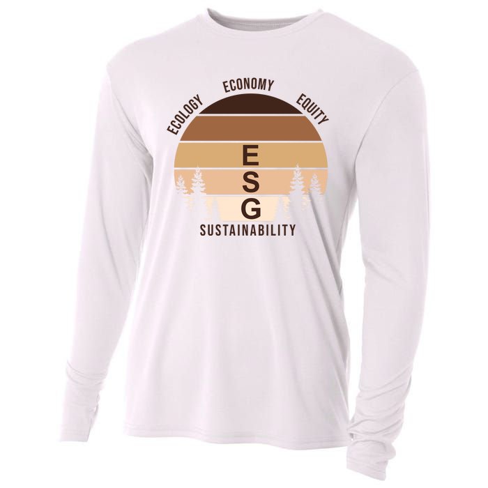 Environment Social Governance Retro ESG Cooling Performance Long Sleeve Crew