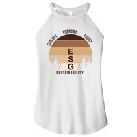 Environment Social Governance Retro ESG Women's Perfect Tri Rocker Tank