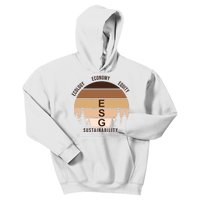 Environment Social Governance Retro ESG Kids Hoodie